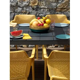Nardi Rio Ausziehtisch 210 x 85 x 76 cm dunkelgrau