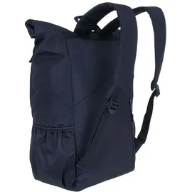 Elephant Gin ELEPHANT Rucksack Daypack Büro Reise Handgepäck DIN A4 Geheimfach Kurierrucksack Rolltop Bag 3626 + Flasche - Schwarz/Grau