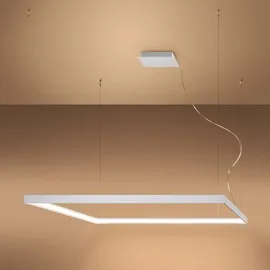 Sollux Lighting Pendelleuchte Hängelampe Designleuchte weiß LED Alu Wohnzimmerleuchte H 150 cm