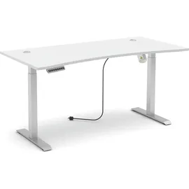 Innostyle Schreibtisch elektrisch Santorin Dekor Weiß / Silber