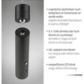 just light. Just Light Attach Akku Pendelleuchte, LED, 18281-18,