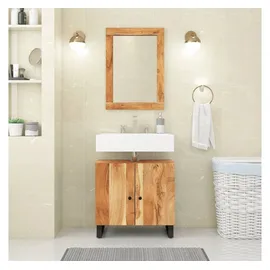 vidaXL Spiegel 70x50 cm Massivholz Akazie und Glas