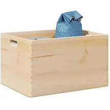 vidaXL Holzkiste mit Griffen 40 x 30 x 23 cm 1-tlg. braun