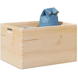 vidaXL Holzkiste mit Griffen 40 x 30 x 23 cm 1-tlg. braun