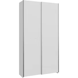 Forte Schwebetürenschrank Nook 100,1 x 190,5 x 39,1 cm Weiß
