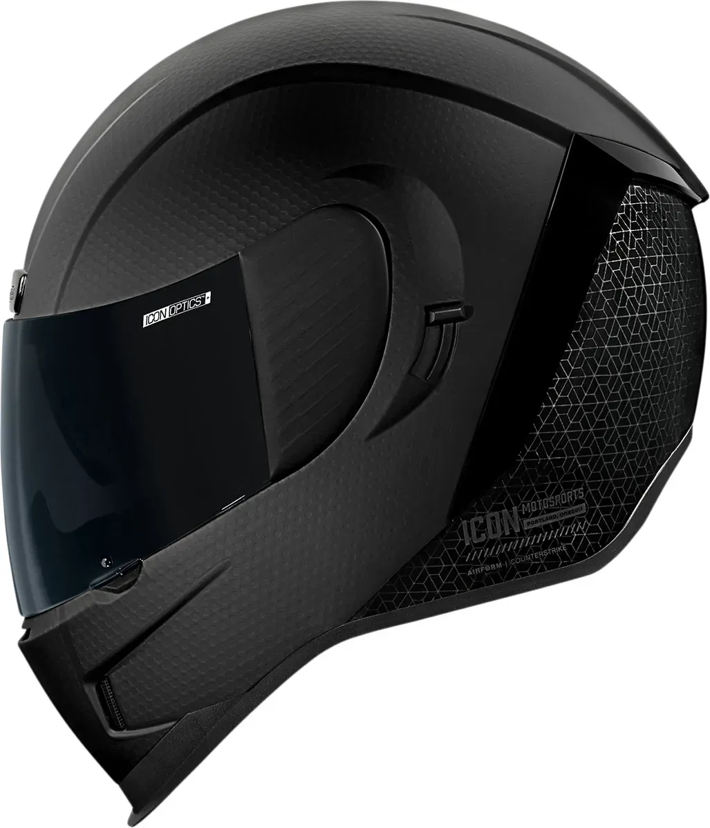 Icon Airform Counterstrike MIPS, casque intégral - Noir Mat/Noir - L
