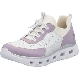 Rieker M6067-30 Weiss/Lila Damen 39