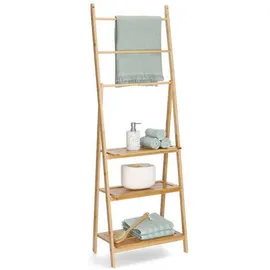 Zeller Leiter-Regal 53 x 153,5 x 30,5 cm Braun