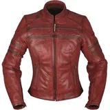 Modeka Iona Damen Motorrad Lederjacke rot, 36
