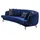 xl moebel gmbh Halbrunder Chesterfield Blauer 4-Sitzer Designer Polster Edle Couch Neu - Blau