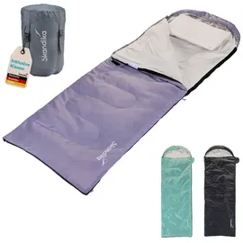 Skandika Rechteckiger Schlafsack Skye – 3 Jahreszeiten, – 220x75cm – Reißverschluss rechts)