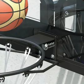 sportnow Basketballkorb Schwarz 110 x 80 x 75 cm