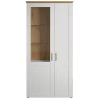 VCM ebuy24 Vitrinenschrank Shade Weiß 95 x 38 cm