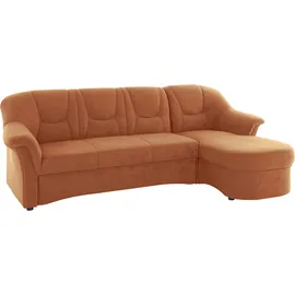 DOMO collection Ecksofa DOMO COLLECTION "SARAFINA 232x146 cm, auch mit Federkern für noch mehr Sitzkomfort", orange (terrakotta), B:232cm H:83cm T:146cm, Luxus-Microfaser (92% Polyester, 8% Nylon);Microfaser PRIMABELLE (100% Polyester);Microfaser PRIMABELLE (100%