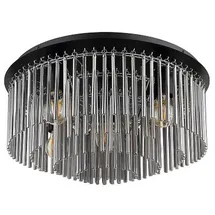 GLOBO Gorley 5x E27 rund schwarz