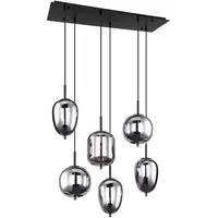 GLOBO Hängeleuchte Blacky, - 34x120x80 cm, Lampen Leuchten, Innenbeleuchtung,