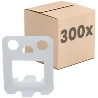 Dalsys Fliesen Nivelliersystem 2mm 300 Laschen, Verlegehilfe Set, Fliesenleger