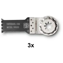 Fein Multimaster Multitalent 3er Pack E-Cut Universal Sägeblatt 28x60mm SLP