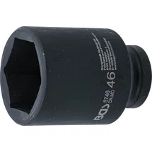 BGS Kraft-Steckschlüssel-Einsatz Sechskant, tief 5746, Antrieb Innenvierkant 20 mm (3/4"), SW 46 mm