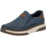 Rieker Slip-Ons Herren Blau/Cognac 43
