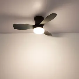 GLOBO Deckenventilator 1-flg. Ø 61 cm schwarz