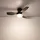 GLOBO Deckenventilator 61 cm Deckenventilator Schwarz