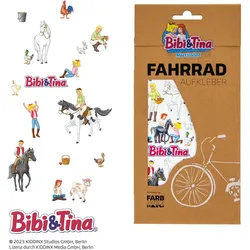 Bibi und Tina Tierwelt Fahrrad Aufkleber mit Pferden EINHEITSGRÖSSE