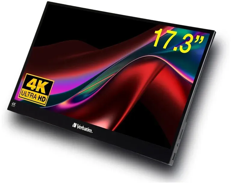 Verbatim Portable Touchscreen Monitor 4K, mobiler 17,3