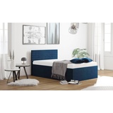 Westfalia Schlafkomfort Polsterbett, mit Bettkasten bei Ausführung mit Matratze, blau