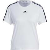 adidas Damen T-Shirt (Short Sleeve) Tr-Es 3S T, White/Black, IC5040, XL