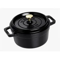 Staub Cocotte 26 cm rund schwarz