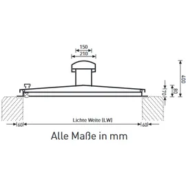 ZARGES Brunnenabdeckung, eckig, V2A Schachtmaß 1200 x 1200 mm