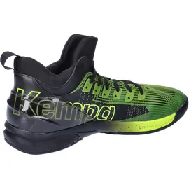 Kempa Unisex Attack Mid Sport-Schuhe, schwarz/Fluo gelb, 42 EU