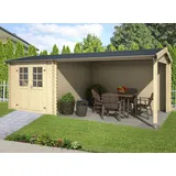 Lasita Maja Gartenhaus Ivana 5,90 x 2,95 m Beige
