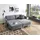 Atlantic Home Collection Hocker Mailo 88 x 45 x 69 cm Grau