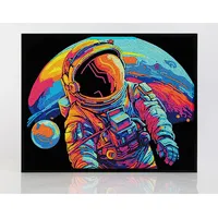 needle art world Diamond Painting Neon Astronaut