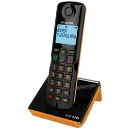 Alcatel S280 SOLO ORANGE, DECT-Telefon, Anrufer-ID Schwarz, Orange, Telefon, Schwarz, Orange