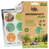 kda Mückenschutz Sticker 12er Pack Klassik - Anti Mücken Moskito Aufkleber für Babys und Kinder Familien Mückenschutz Insektenschutz Mückensticker Patches Pflaster DEET frei Camping Urlaub Outdoor