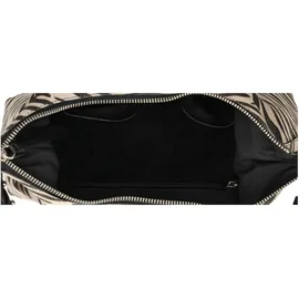 Burkely Animo Schultertasche Leder Schwarz/Grau
