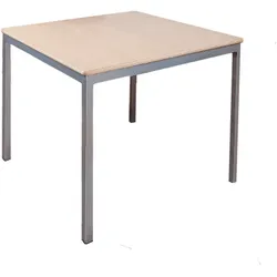 Quadratischer Tisch, Platte mit Schichtstoff