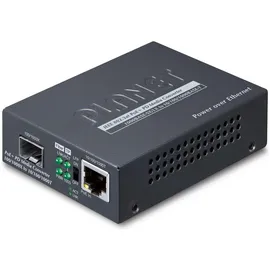 Planet 802.3at PoE+ PD Netzwerk Medienkonverter 2000 Mbit/s Schwarz