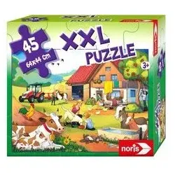 NORIS 606031565 XXL Puzzle Urlaub auf dem Bauernhof