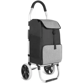 Inateck Einkaufstrolley schwarz grau 41 l