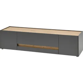 Home Affaire City/Giron Lowboard 170 cm Grau Holz
