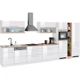 kochstation Küchenzeile »KS-Wien«, Breite 440 cm, wahlweise mit E-Geräten und Induktion, weiß