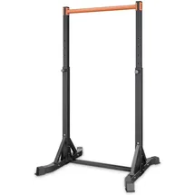 Vevor Klimmzugstange tragbare Klimmzugstation Power Dip Station mit 150 kg Tragkraft, freistehend mit H-Rahmenkonstruktion & Stahlrohr, 8-fach höhenverstellbar, Training von Armen Rücken Brust