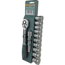 Brüder Mannesmann Werkzeuge Steckschlüsselsatz metrisch 1/2" 12-tlg.