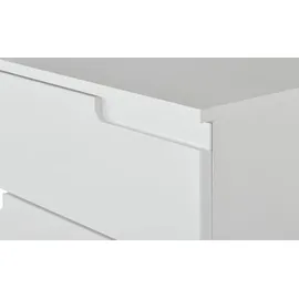 Möbel Kraft Schubladenkommode 65 x 119 x 40 cm Weiß