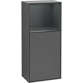 Villeroy & Boch Finion F500HGGK Seitenschrank 41,8 x 93,6 x 27 cm Midnight Blue/Anthracite Holz/MDF