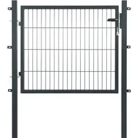 garden 'n' more Einzeltor Premium 120 x 100 cm Anthrazit/Schwarz